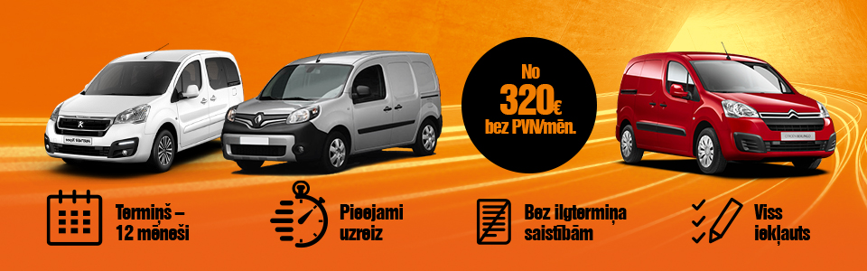 VW Caddy, Peugeot Rifter, Ford Toureno Connect auto līzings - ilgtermiņa auto noma | SIXT Leasing