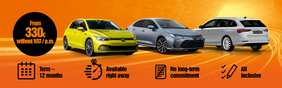 VW Golf, Toyota Corolla, Škoda Octavia car leasing - long term rental | SIXT Leasing