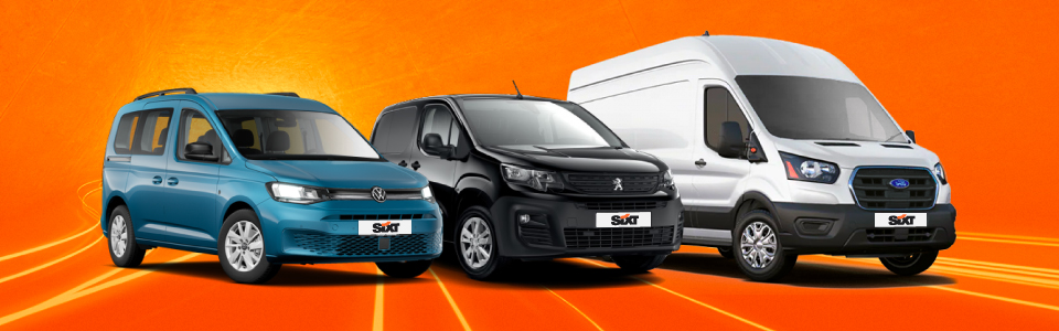 VW Caddy, Peugeot Partner, Ford Transit - ilgtermiņa auto noma | SIXT Leasing